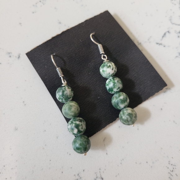 Natural Jasper stone earrings brand new - Picture 2 of 2